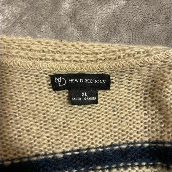 New Directions Multi-Color Duster Cardigan - Picture 3 of 3